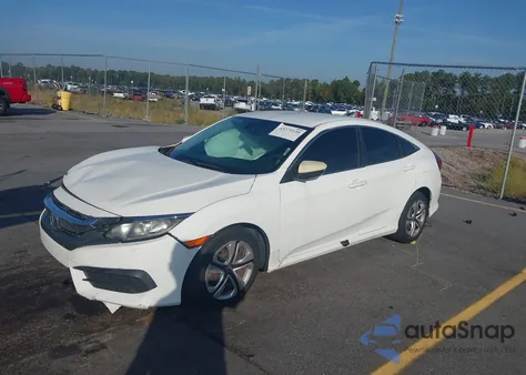 2017 Honda Civic Lx из США, поврежденный, VIN 19XFC2F53HE008614
